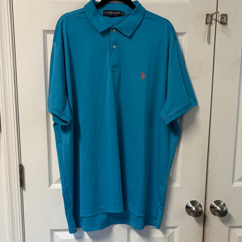 💜 3/$15. U.S. Polo Assn. Men's Teal Polo Shirt